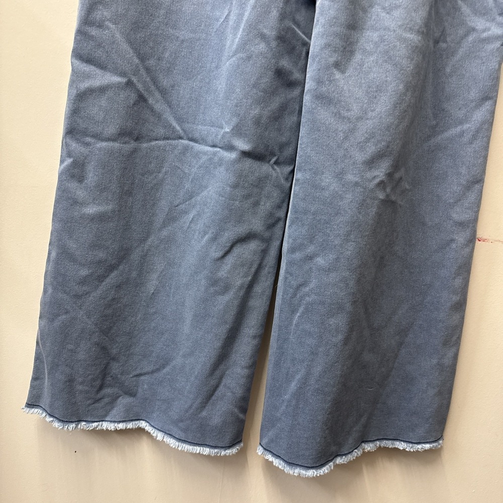 Sincerely Jules Jeans High Rise Wide Blue Denim Relaxed Sweatpant Drawstring Med - Picture 7 of 7